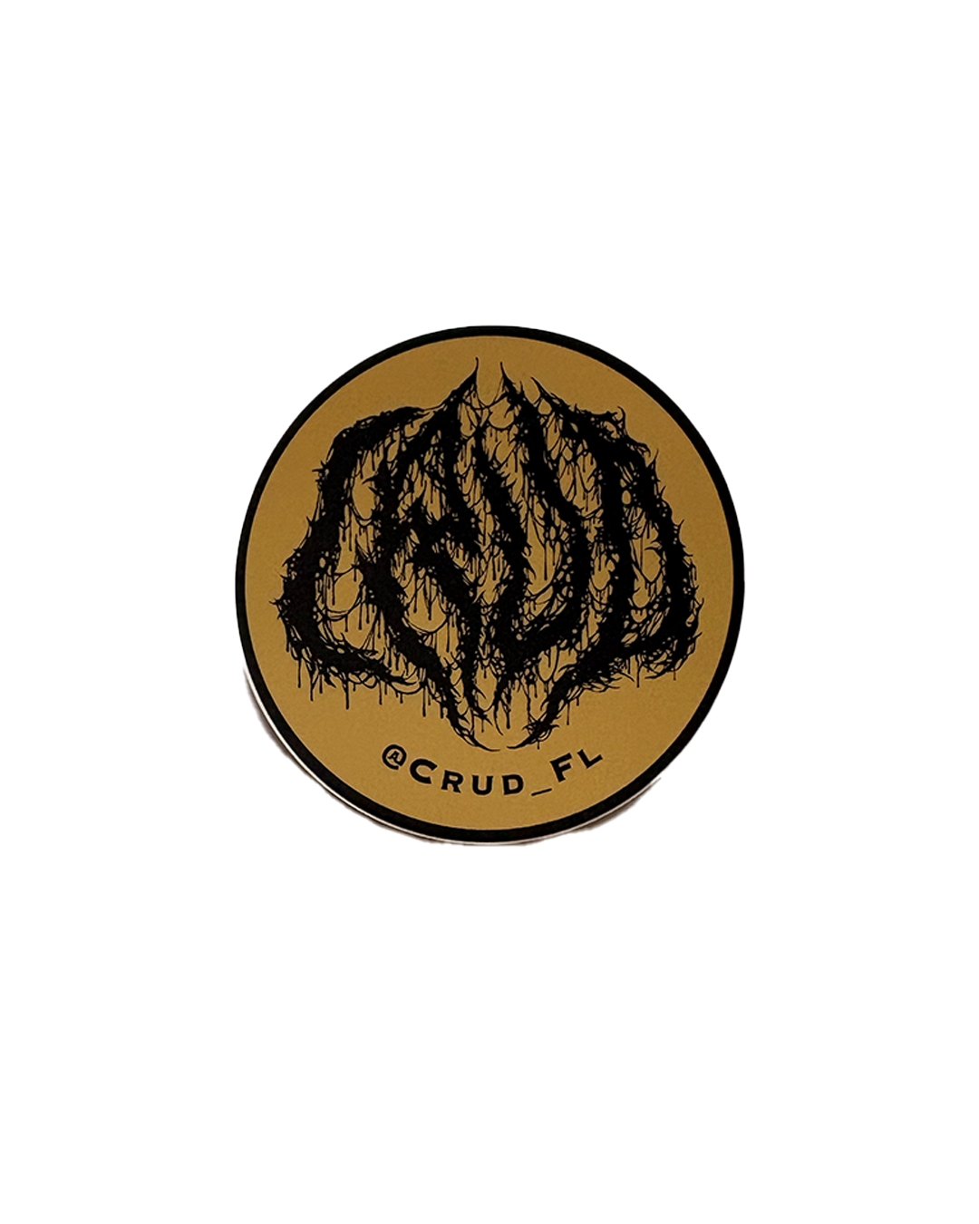 Round CRUD Logo Sticker
